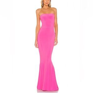 Norma Kamali x REVOLVE Strapless Fishtail Gown in Orchid Strapless NWT flaw S